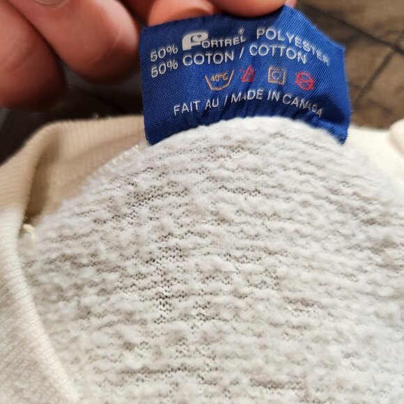 Vintage Lund BC Short Sleeve Sweatshirt Size Small Penmans - Picture 11 of 11